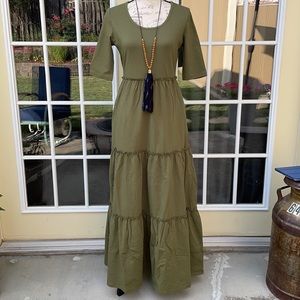 Matilda Jane Olive Brand New Day Maxi Dress